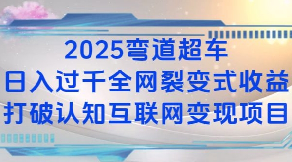 2025弯道超车日入过K全网裂变式收益打破认知互联网变现项目【揭秘】-生财社