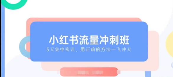 小红书流量冲刺班2025，最懂小红书的女人，快速教你2025年入局小红书-生财社
