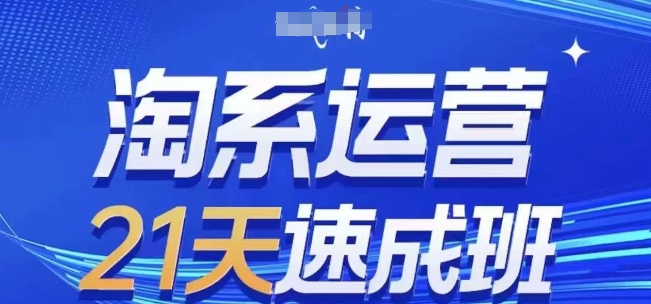 淘系运营21天速成班(更新25年2月)，0基础轻松搞定淘系运营，不做假把式-生财社