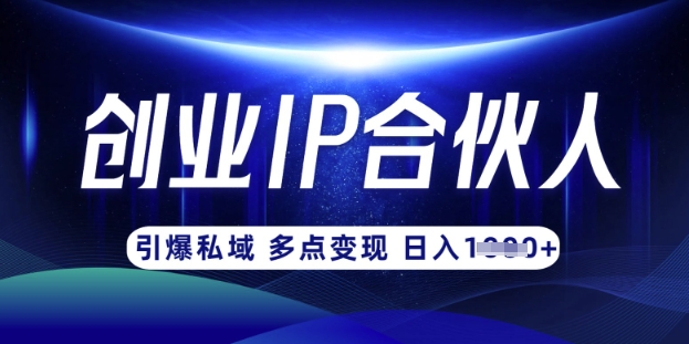 云帆·创业ip合伙人打造3.0，从0到1教你做网创，实现月入过W-生财社