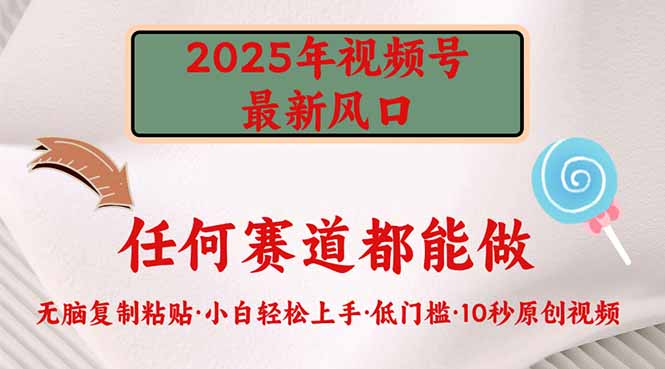 2025年视频号新风口，低门槛只需要无脑执行-生财社