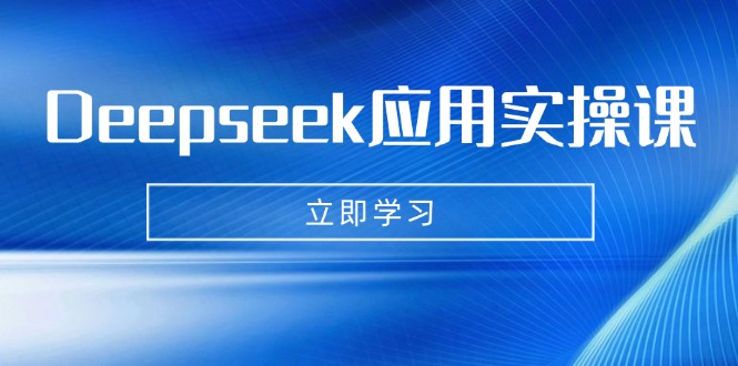 Deepseek应用实操课：AI制作数字妈妈、写真、短视频，辅导作业，PPT制作等-生财社