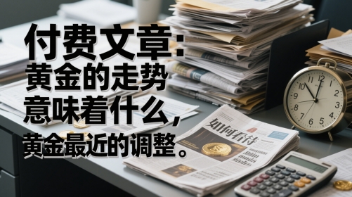 付费文章：黄金的走势意味着什么，如何看待黄金最近的调整-生财社