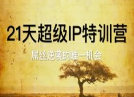 21天超级IP特训营，屌丝逆袭的唯一机会-生财社