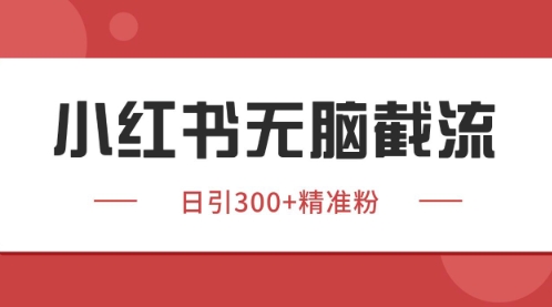 小红书只要你有同行就能获客，独家野路子获客玩法，暴力截流【揭秘】-生财社