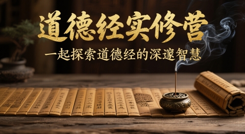 道德经实修营，一起探索道德经的深邃智慧-生财社