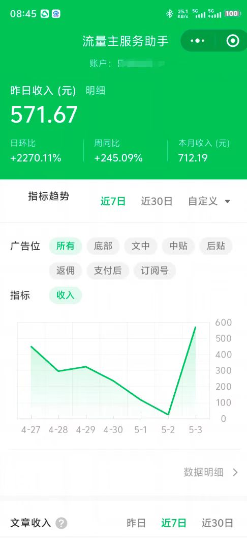 最新公众号托管躺赚项目，操作简单，只需复制粘贴，小白每天花五分钟，…-生财社