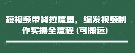 短视频带货拉流量，编发视频制作实操全流程(可搬运)-生财社