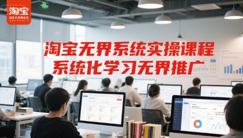 淘宝无界系统实操课程，系统化学习无界推广-生财社