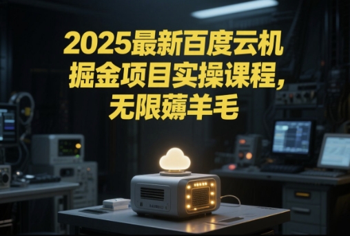 2025最新百度云机掘金项目实操课程单窗口保底5-10元月收益单窗口150+【揭秘】-生财社