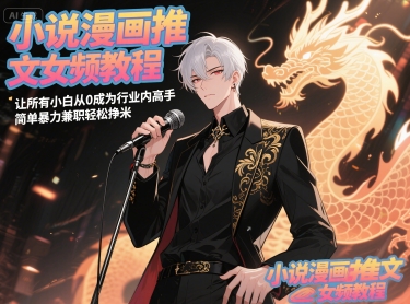 小说漫画推文女频教程，让所有小白从0成为行业内高手，简单暴力兼职轻松挣米-生财社