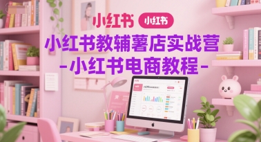 小红书教辅薯店实战营-小红书电商教程-生财社