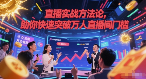 直播实战方法论，助你快速突破万人直播间门槛-生财社