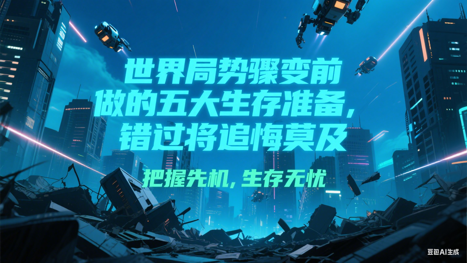 付费文章《世界局势骤变前必做的五大生存准备，错过将追悔莫及》-生财社