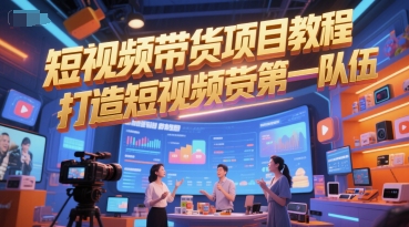 短视频带货项目教程，打造短视频带货第一队伍-生财社