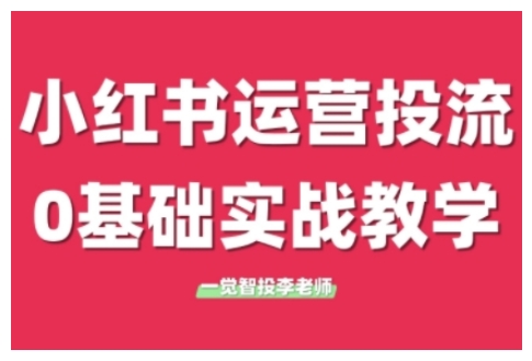 小红书运营投流，小红书广告投放从0到1的实战课，学完即可开始投放(更新)-生财社