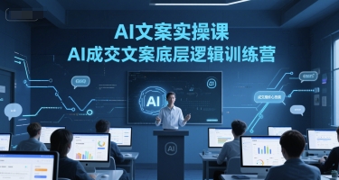 AI文案实操课，AI成交文案底层逻辑训练营-生财社