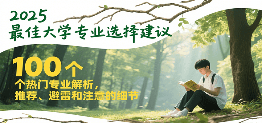 2025最佳大学专业选择建议，100个热门专业解析，推荐、避雷和注意的细节-生财社