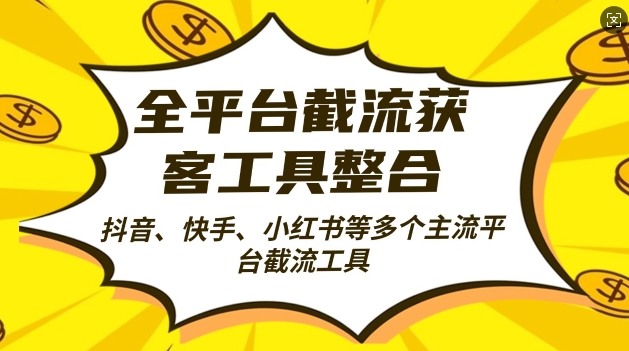 全平台截流获客工县整合全自动引流，日引2000+精准客户【揭秘】-生财社