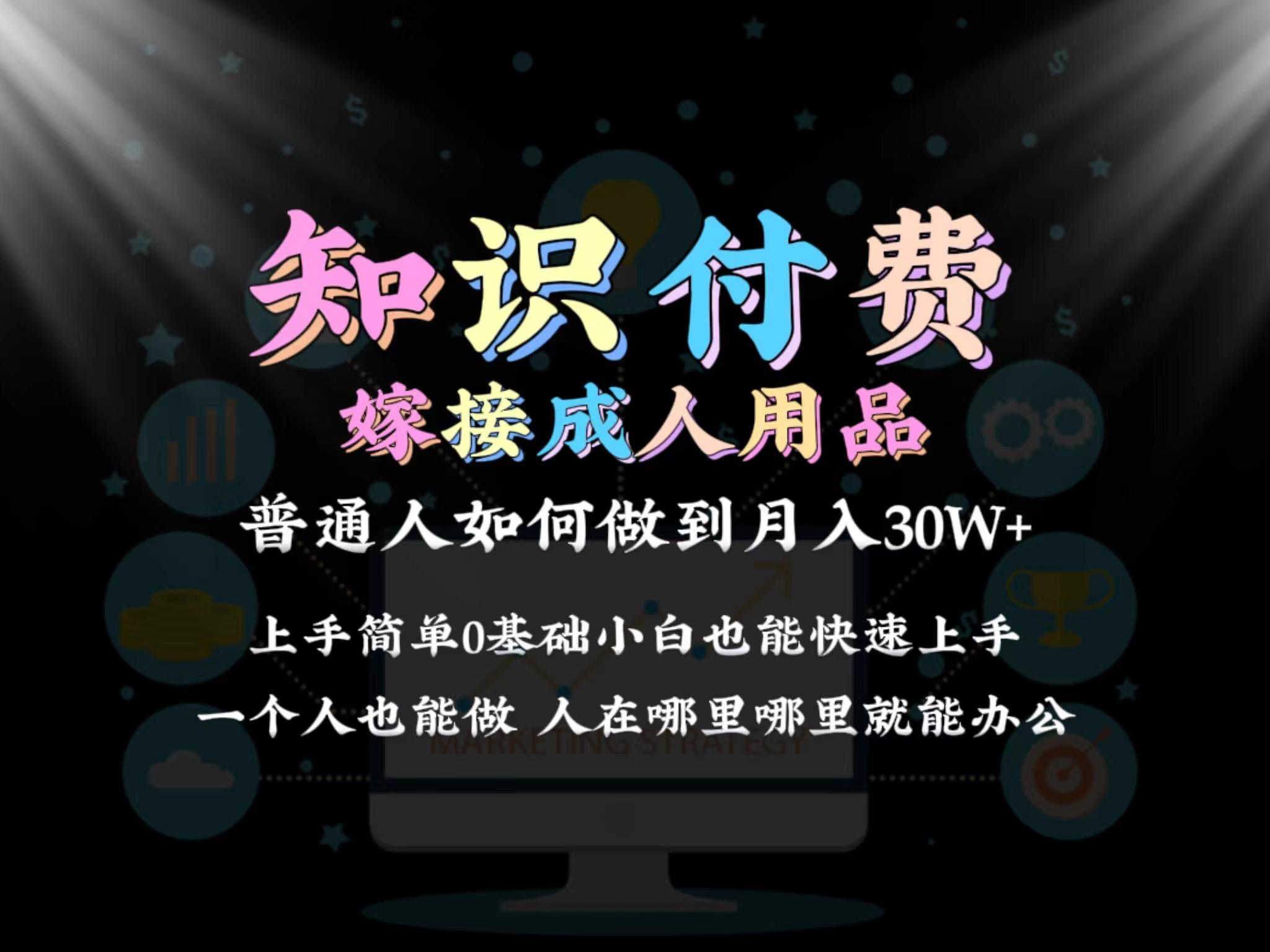 2024普通人做知识付费结合成人用品如何实现单月变现30w 保姆教学1.0-生财社