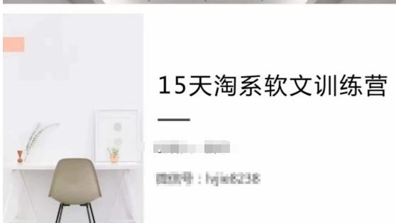 15天淘系软文训练营，跟年入50万的淘系软文导师，学习月收过万的淘系软文-生财社