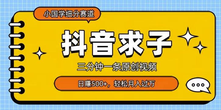 小国学细分赛道，三分钟一条原创视频，日赚500+，可矩阵复制-生财社