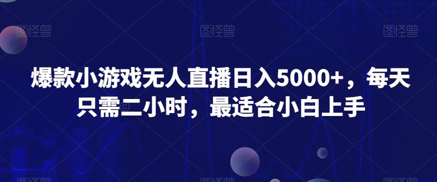 爆款小游戏无人直播日入5000+，每天只需二小时，最适合小白上手-生财社