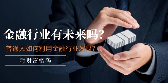 某付费文章：金融行业有未来吗？普通人如何利用金融行业发财?(附财富密码-生财社