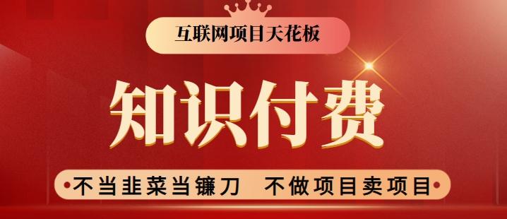 2024互联网项目天花板，新手小白也可以通过知识付费月入10W，实现财富自由【揭秘】-生财社