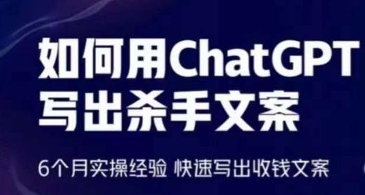 如何用ChatGPT写出杀手文案，6个月实操经验，快速写出收钱文案-生财社