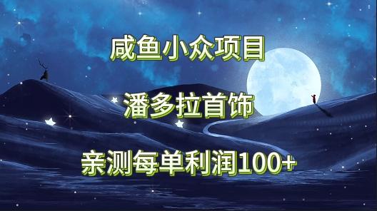 咸鱼小众项目，潘多拉首饰，亲测每单利润100+-生财社