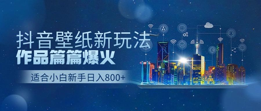 (9842期)抖音壁纸号新玩法，作品篇篇爆火，日收益500+-生财社