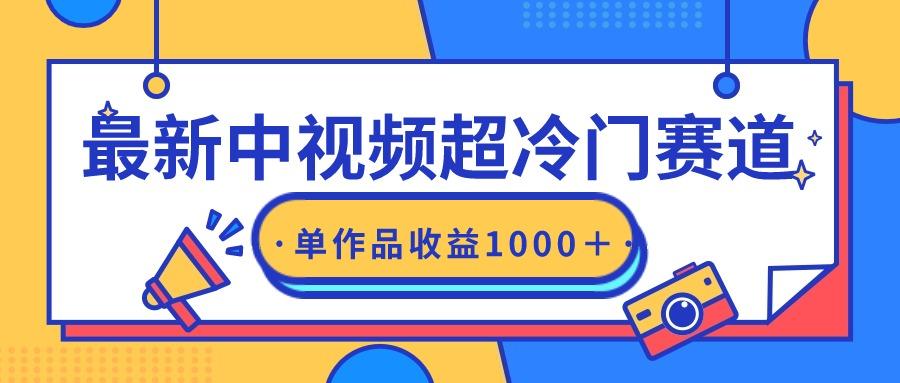 (9275期)最新中视频超冷门赛道，轻松过原创，单条视频收益1000＋-生财社