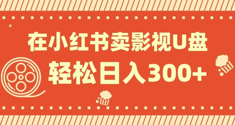 在小红书上卖影视U盘，轻松日入300+，操作简单，小白可轻松上手-生财社