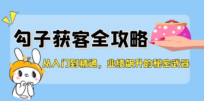 从入门到精通，勾子获客全攻略，业绩飙升的秘密武器-生财社