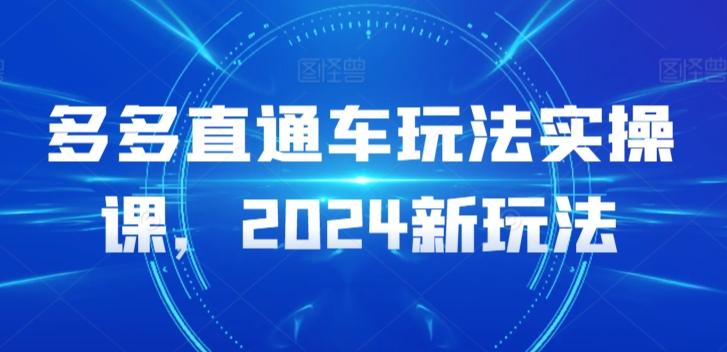 多多直通车玩法实操课，2024新玩法-生财社