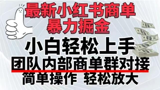 最新小红书商单，暴力掘金，单月稳定变现3W+-生财社