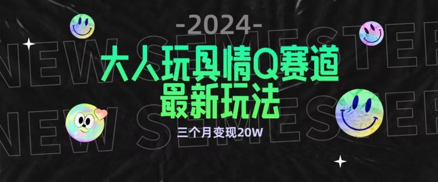 全新大人玩具情Q赛道合规新玩法，公转私域不封号流量多渠道变现，三个月变现20W【揭秘】-生财社