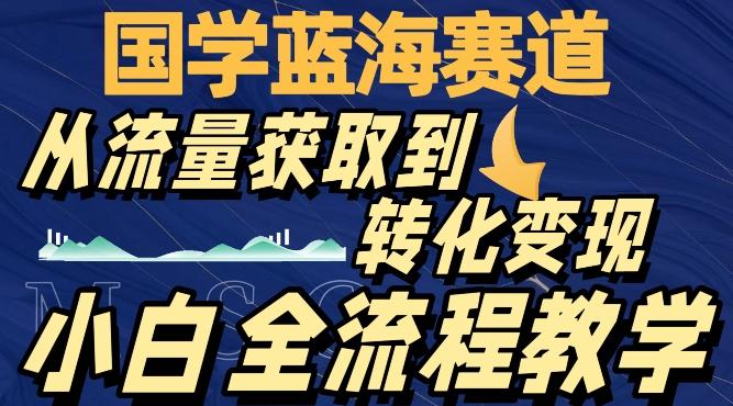 国学蓝海赛道，从流量获取，到转化变现，全流程教学-生财社