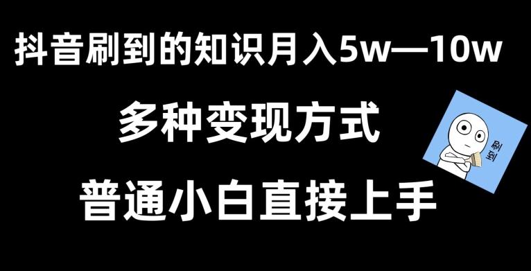 抖音刷到的知识，每天只需2小时，日入2000+，暴力变现，普通小白直接上手【揭秘】-生财社