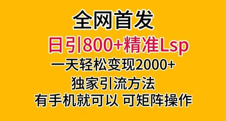 全网首发！日引800+精准老色批，一天变现2000+，独家引流方法，可矩阵操作【揭秘】-生财社
