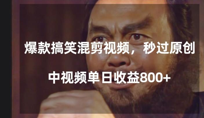 爆款搞笑混剪视频，百分百过原创，单日中视频播放收益800+【揭秘】-生财社