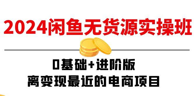 2024闲鱼-无货源实操班：0基础+进阶版，离变现最近的电商项目(15节-生财社