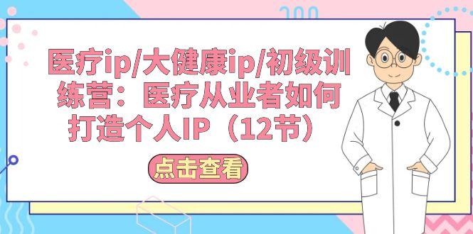 医疗ip/大健康ip/初级训练营：医疗从业者如何打造个人IP(12节-生财社