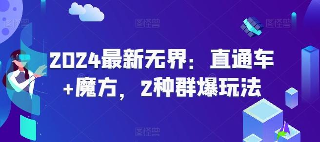 2024最新无界：直通车+魔方，2种群爆玩法-生财社