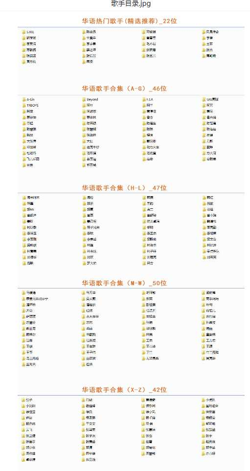【音乐】歌手合集（100多位歌手合集）-生财社